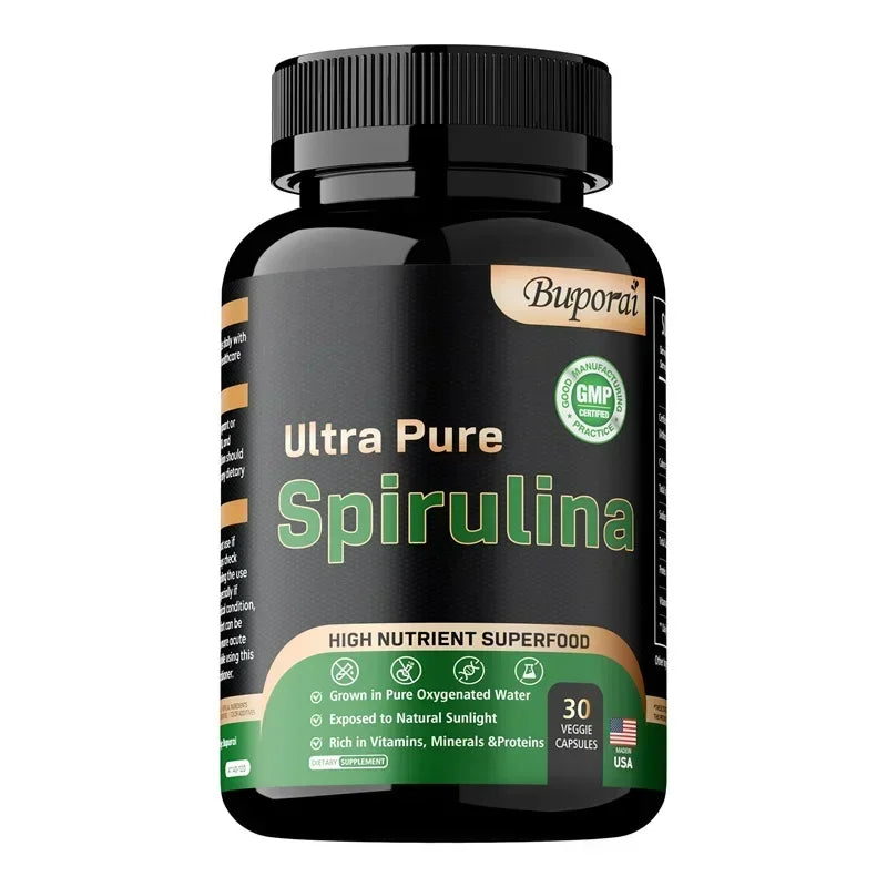 Garmtar Organic Spirulina Superfood 3000mg Capsules - Garmtar Pure Supplements