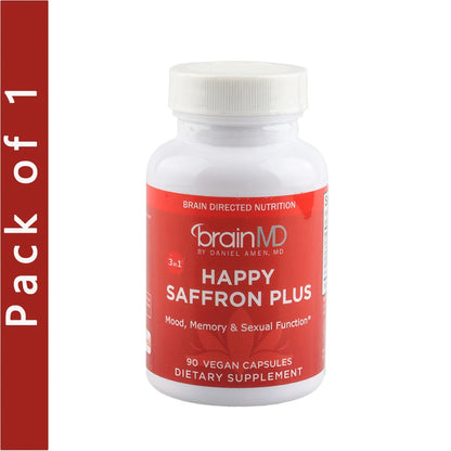 Pure Saffron Extract Complex for Mood, Focus & Stress Relief (90 Vegan Capsules)