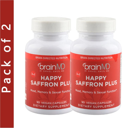 Pure Saffron Extract Complex for Mood, Focus & Stress Relief (90 Vegan Capsules)