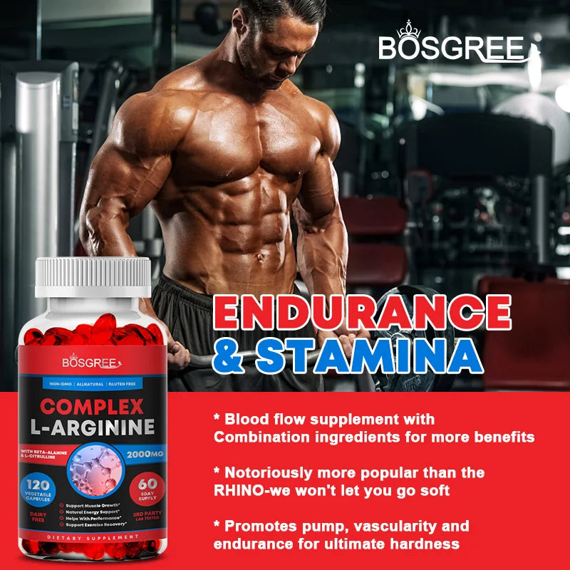 L-Arginine Cardio & Muscle Support Complex – Heart Health, Circulation & Exercise Performance