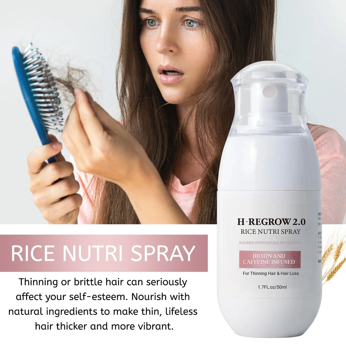 Hair Spray Rice Water Strong Hair Follicle Root | Premium Care