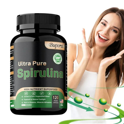 Garmtar Organic Spirulina Superfood 3000mg Capsules - Garmtar Pure Supplements