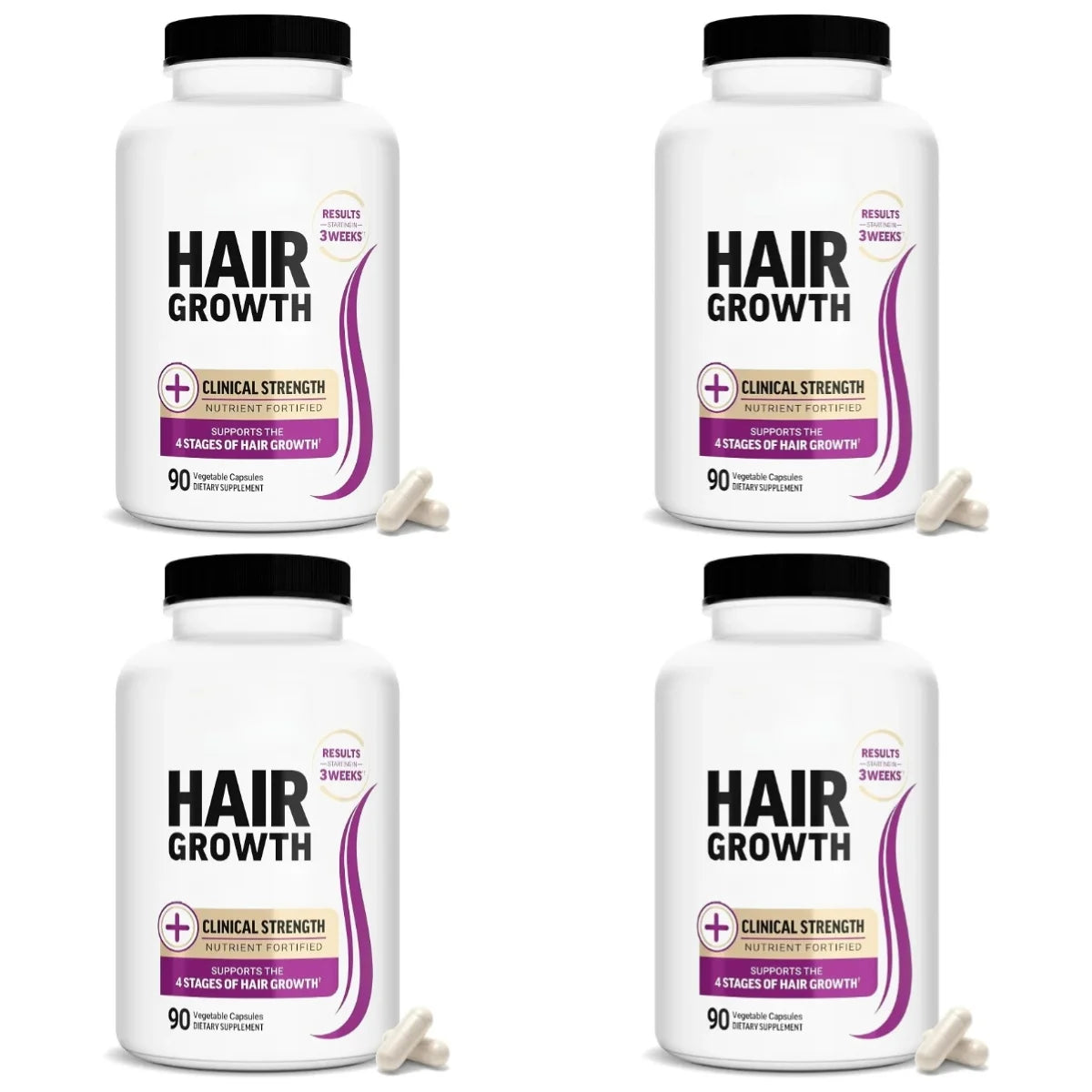Hair Wellness Multivitamin With Biotin Collagen Botanicals Supports | Premium Care