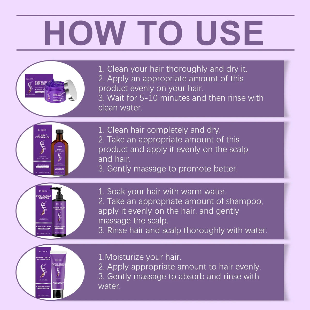 Eelhoe Vitamin E Hair Care Series Dry Damaged | Premium Care