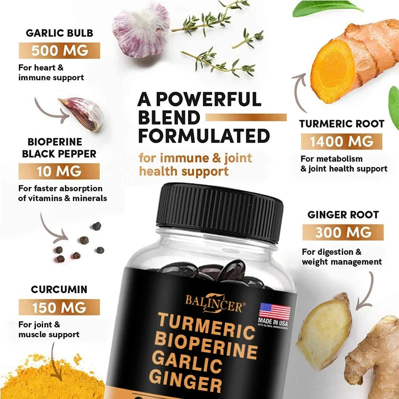 Garmtar Turmeric, Ginger & Black Pepper Joint Matrix - Garmtar Pure Supplements