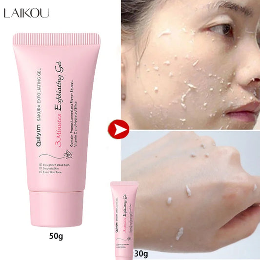 Sakura Exfoliating Peeling Gel Facial Scrub Moisturizing Nourishing | Premium Care