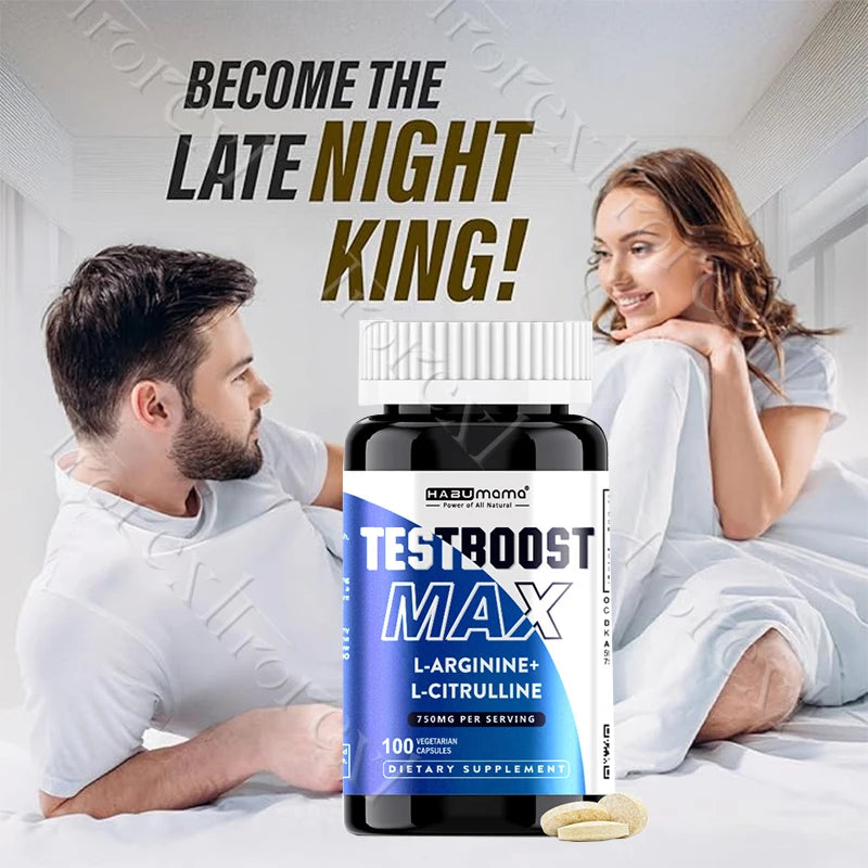L-Arginine Male Vitality Renewal Complex (100 Count) – Extended Stamina, Intimate Endurance & Blood Flow