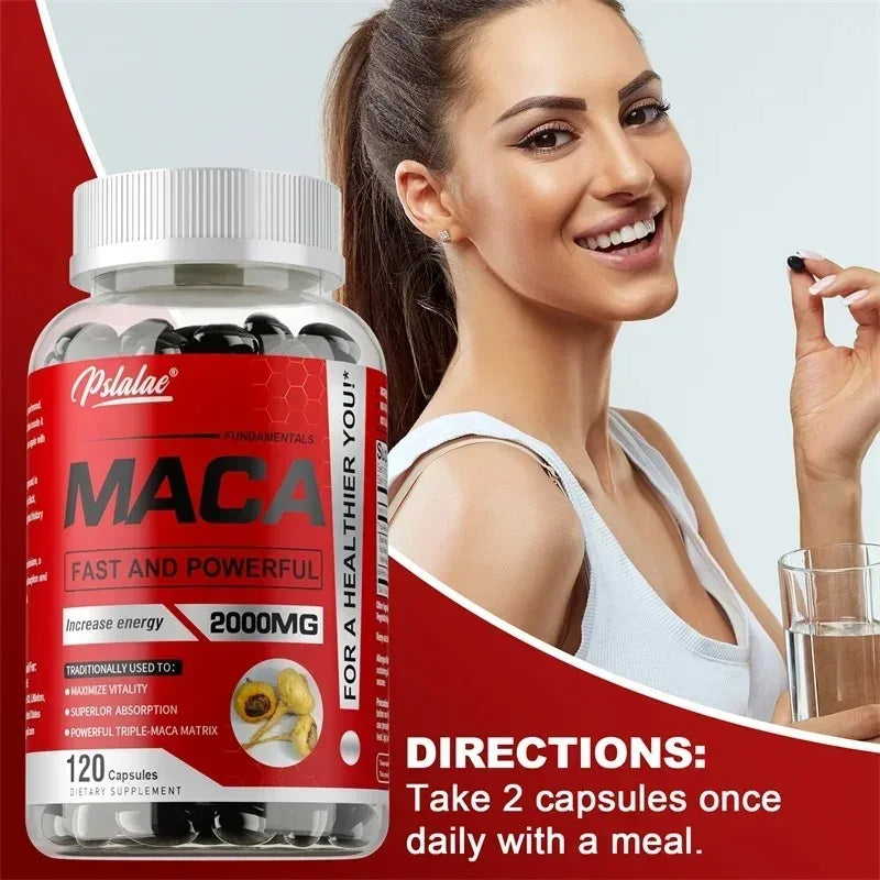 Garmtar Triple Maca 2000mg (Black, Red & Yellow Maca Root) - Garmtar Pure Supplements
