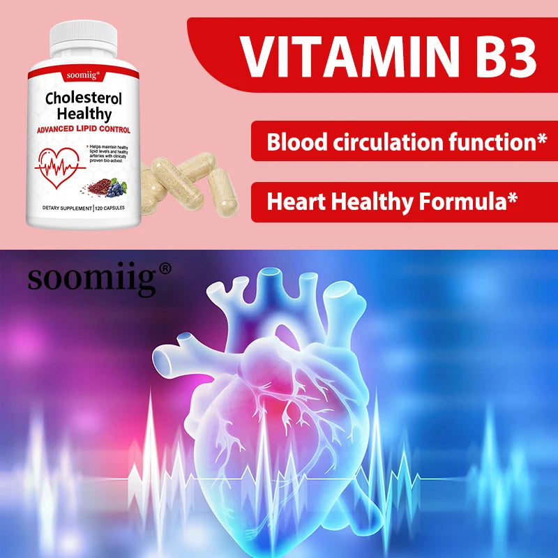 Cholesterol Health Supplement – Plant Phytosterols, Red Yeast Rice & CoQ10 for Heart & Lipid Wellness