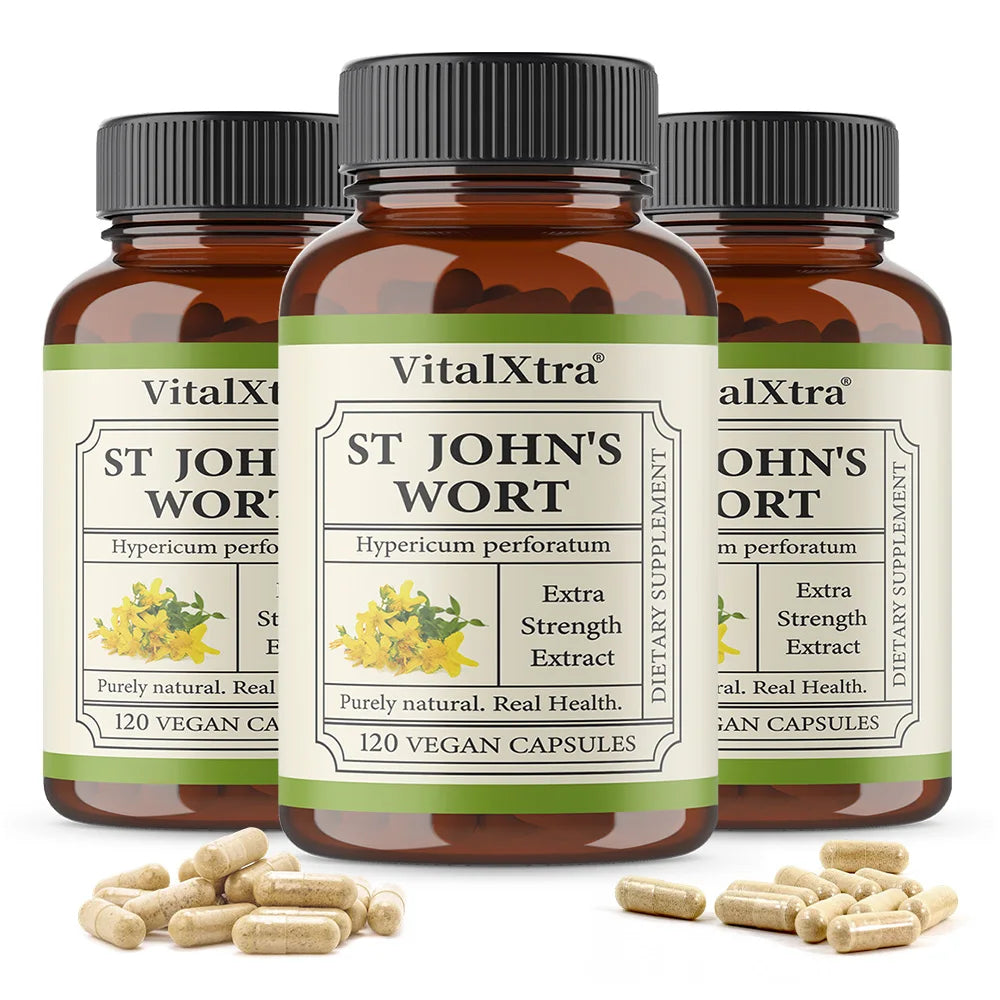 Herbal Supplement St. John’s Wort, Promotes a Positive Outlook, Non-GMO, Vegan Capsules