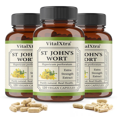 Herbal Supplement St. John’s Wort, Promotes a Positive Outlook, Non-GMO, Vegan Capsules