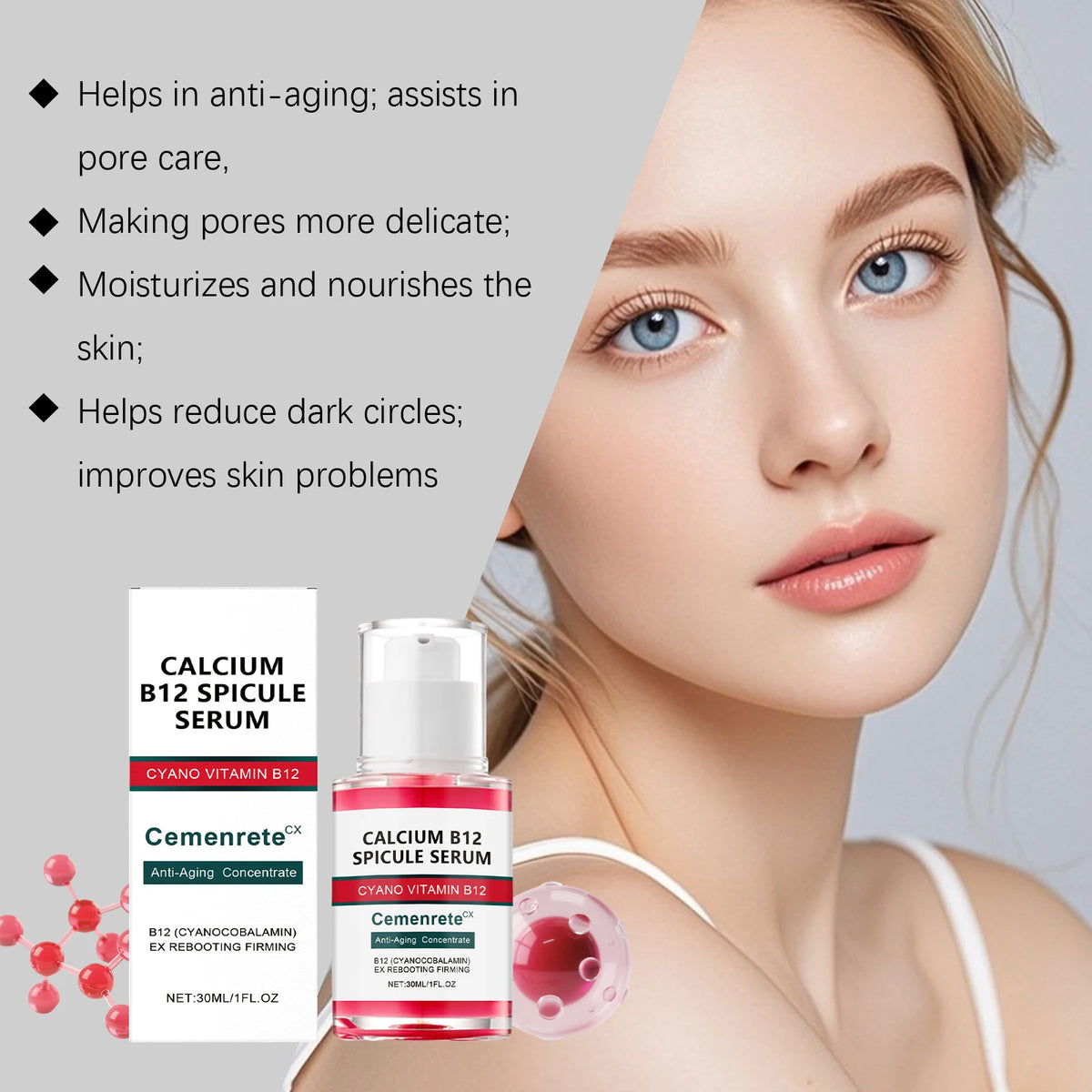 Calcium Skincare Set Anti Aging Calcium Volume Facial | Premium Care