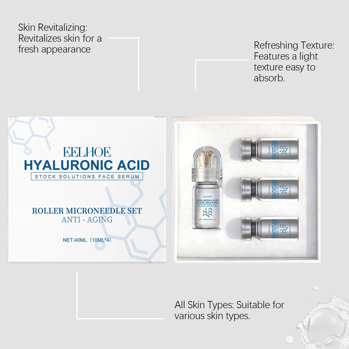 Niacinamide Microneedle Serum Facial Serum Kit 0 25mm | Premium Care