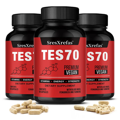 Organic Fenugreek Extract Capsules with Black Maca & Turmeric – Natural Energy, Endurance & Vitality